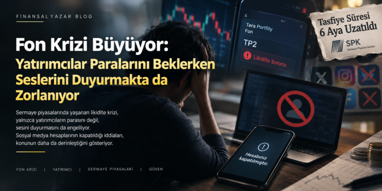 Fon Krizi Büyüyor: Yatırımcılar Paralarını Beklerken Seslerini Duyurmakta da Zorlanıyor